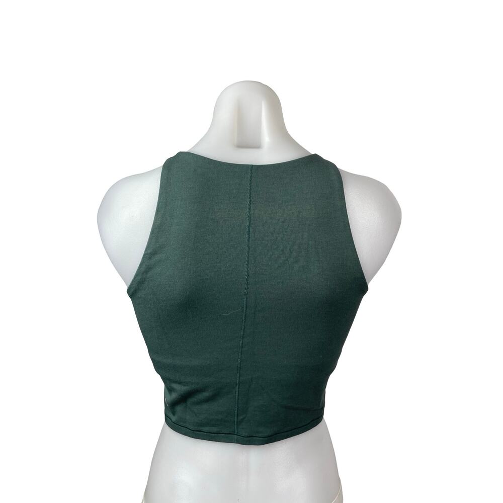 Old Navy Power Chill Green Sleeveless Yoga Athletic Activewear Crop Tank Top M - Picture 4 of 5